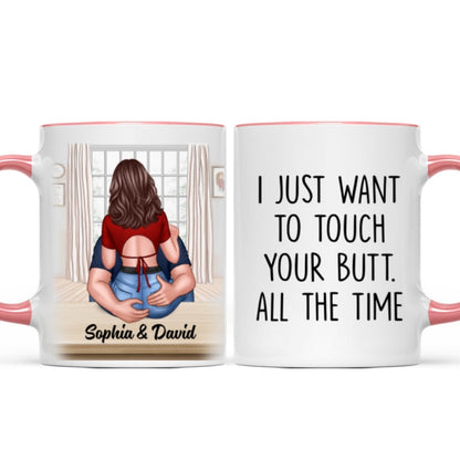 You're Hotter Than This Coffee Man Embracing Woman Back View Personalized Mug