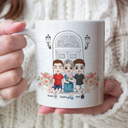 A Mother With All Sons Will Be Surrounded By Handsome Men-Personalized Coffee Mug- Gift For Mom- Gift For Son- Mom Coffee Mug