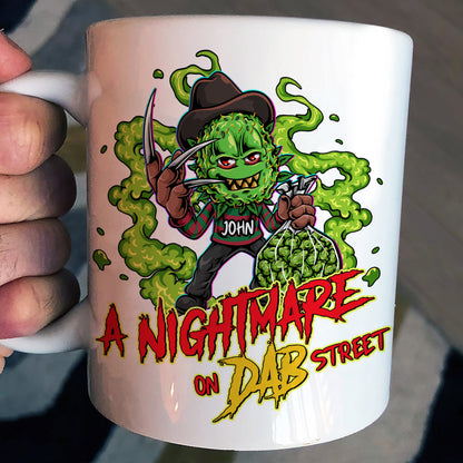 A Nightmare On Dab Street - Personalized White Mug