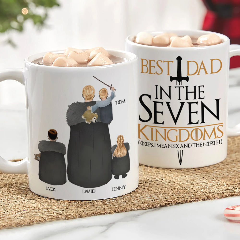 Personalized Gifts For Dad Coffee Mug Best Dad In The Seven Kingdoms 02QHTN250124 Father's Day Gifts