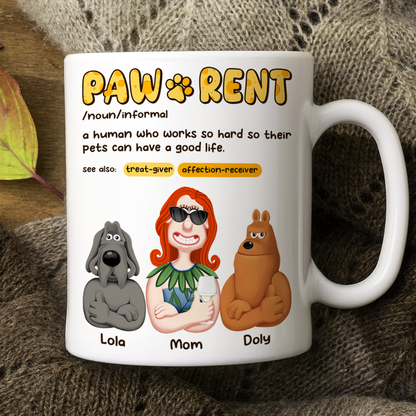 Personalized Gifts For Pet Lovers Coffee Mug Pawrent 07topu070325pa