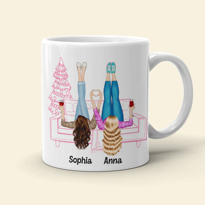 Being Your Bestie Seems Like Christmas Gift Enough Personalized Coffee Mug Gift For Best Friends, Sisters