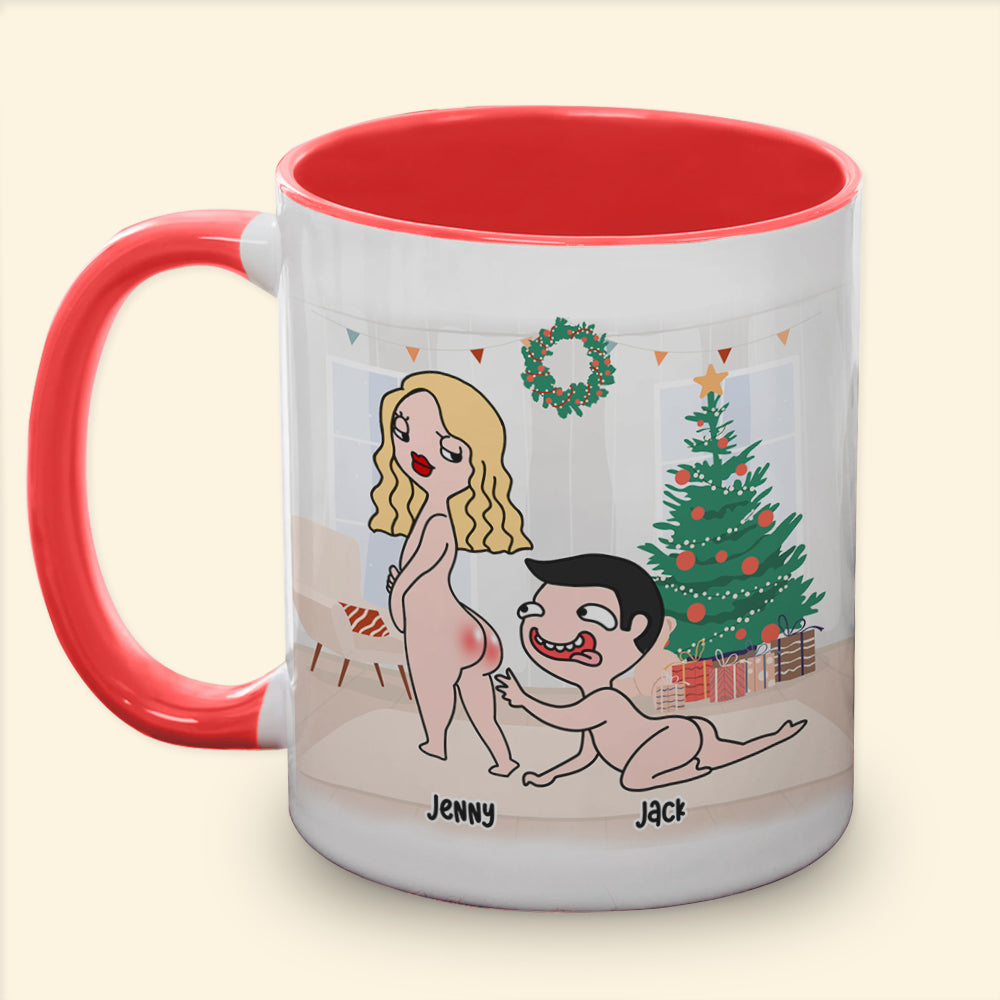 I Have A Dirty Mind And You're Running Throung It, Personalized Naughty Accent Mug, Chistmas Gift For Couple