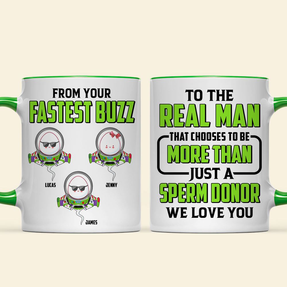 Funny Sperm Dad Accent Mug - Personalized Gifts For Dad 02PJTN190525