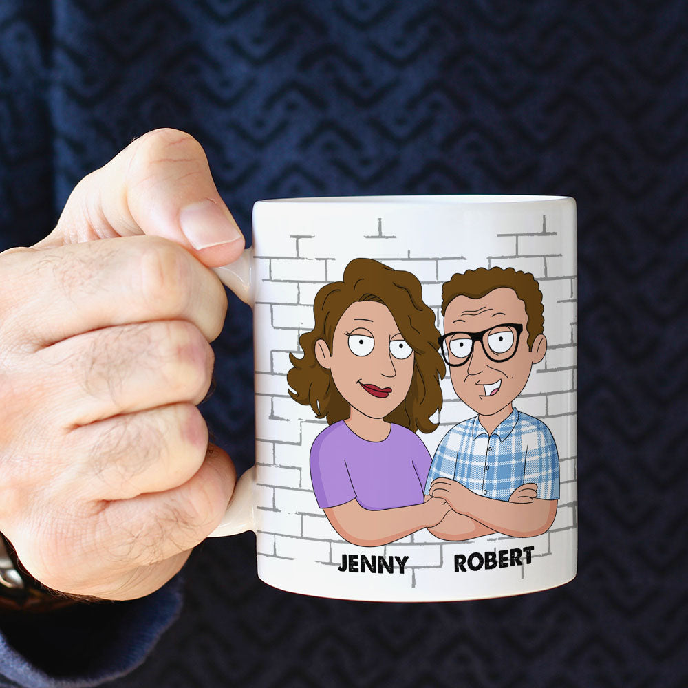 Cartoon Dad And Annoying Kid, Personalized Coffee Mug DR-WHM-01dnpo030523