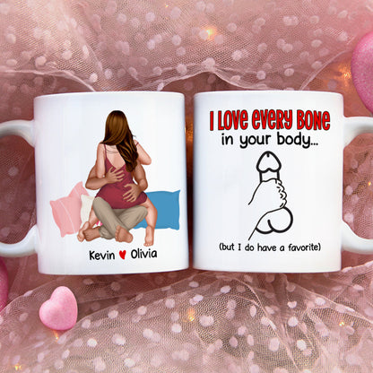 Personalized Gifts For Couple Coffee Mug I Love Every Bone In Your Body