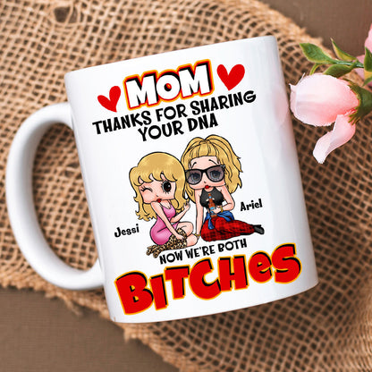 Personalized Gifts For Moms Coffee Mug Thanks For Sharing Your DNA 02TOLU130125HH