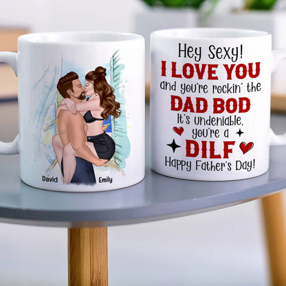 You're A Dilf, Father's Day Gift For Husband, Personalized Coffee Mug