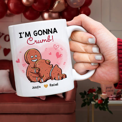 I'm Gonna Crumb, Couple Gift, Personalized Mug, Naughty Gingerbread Couple Mug