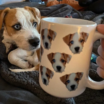 Custom Pet's Face Photo, Personalized Coffee Mug, Gift For Pet Lovers