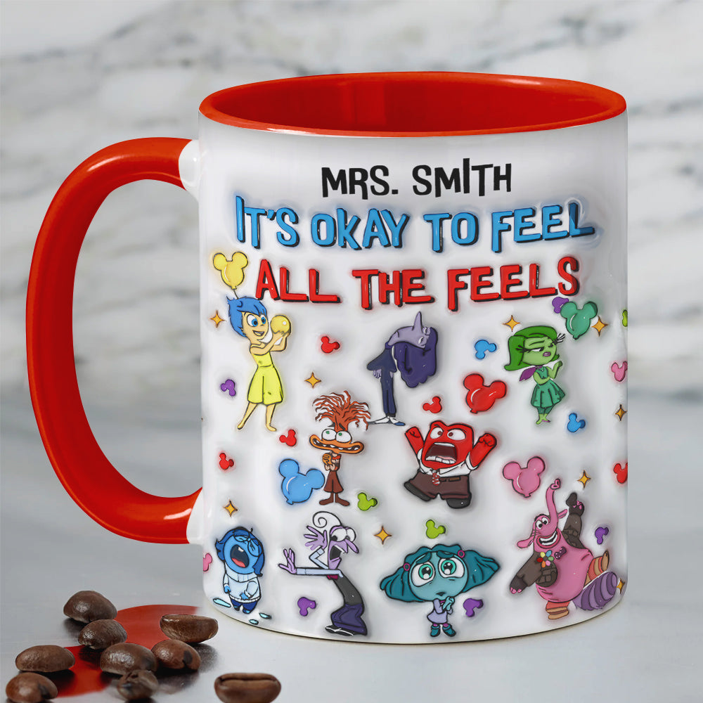 Personalized Gifts For Teacher Accent Mug All The Feels 01XQMH080824