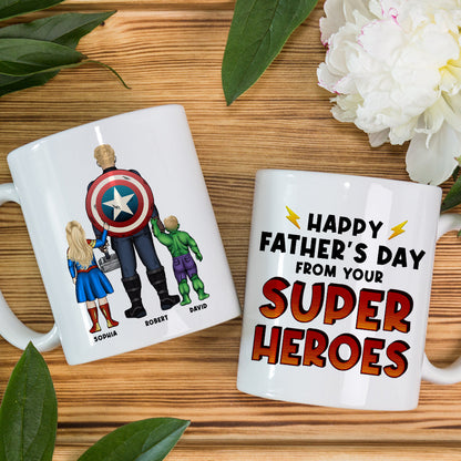 Dad Happy Father's Day, Personalized Coffee Mug, Best Dad Ever Mug, Gift For Dad 09acqn220523tm