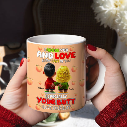 Personalized Gifts For Couples Coffee Mug I Adore And Love Every Part Of You 02OHLU240125