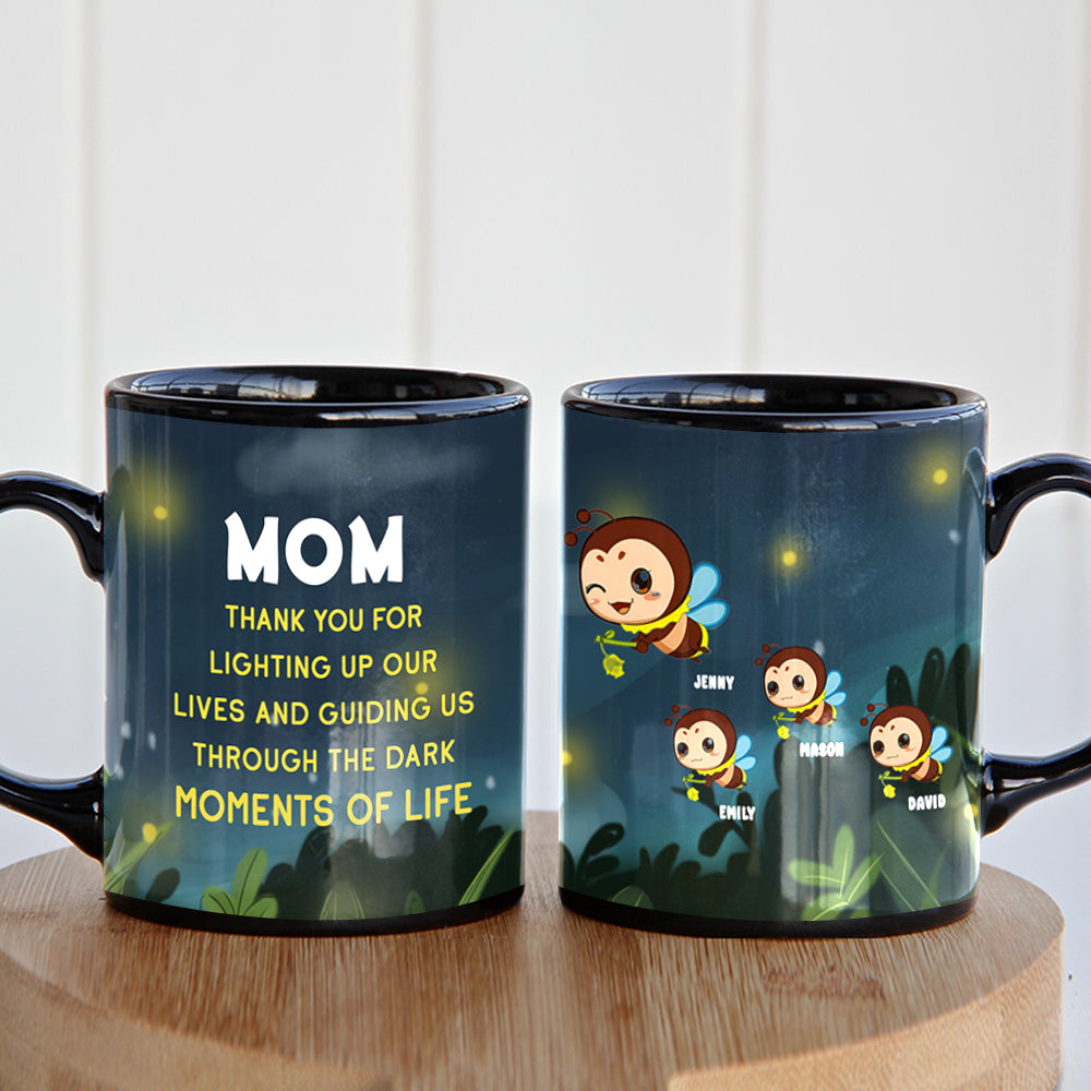 Personalized Gifts For Mom Coffee Mug Mom Thank You For Lighting Up Our Lives