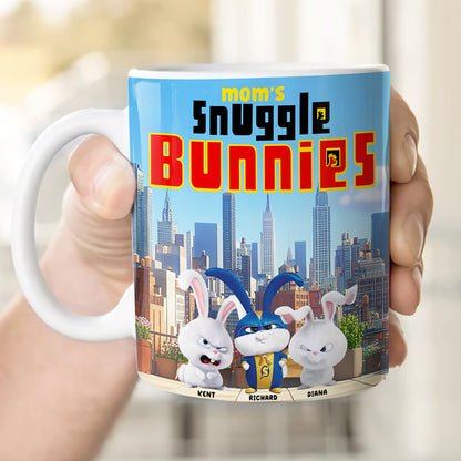 Personalized Gifts For Mom Coffee Mug 05tgqn190225 Mom's Snuggle Bunny, Easter Gifts