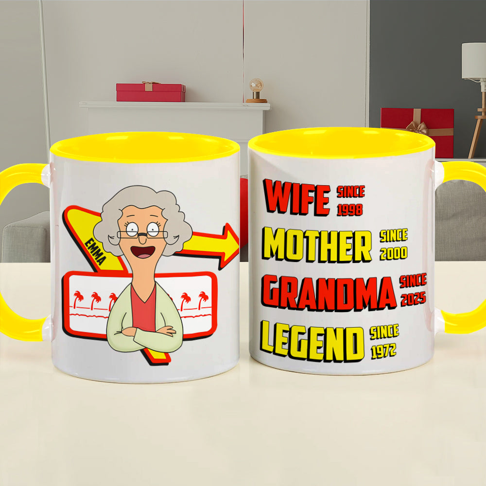 Personalized Gifts For Grandma Coffee Mug - Wife Mother Legend 01TGLU050325HG