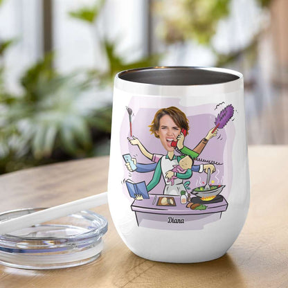 Most Moms Ride On The Crazy Train Personalize Mom White Mug, Accent, Wine Tumbler Gift For Mom