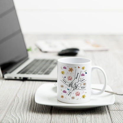 Mother & Daughter A Bond That Can't Be Broken | Personalized White Ceramic Mug - Ideal Gift for Mother's Day, Family Gatherings, or Special Occasions