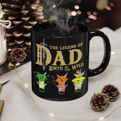 The Legend Of Dad 04NAQN300523 Personalized Coffee Black Mug