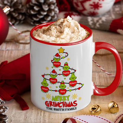 Merry Christmas-Personalized Accent Mug -Gift For Family-Christmas Gift- Family Mug-CC-AM11OZ-06acqn210923