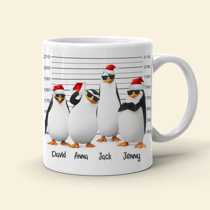 You Will Always Be My Favorite Partners In Crime Personalized Penguin Besties Mug, Christmas Gift