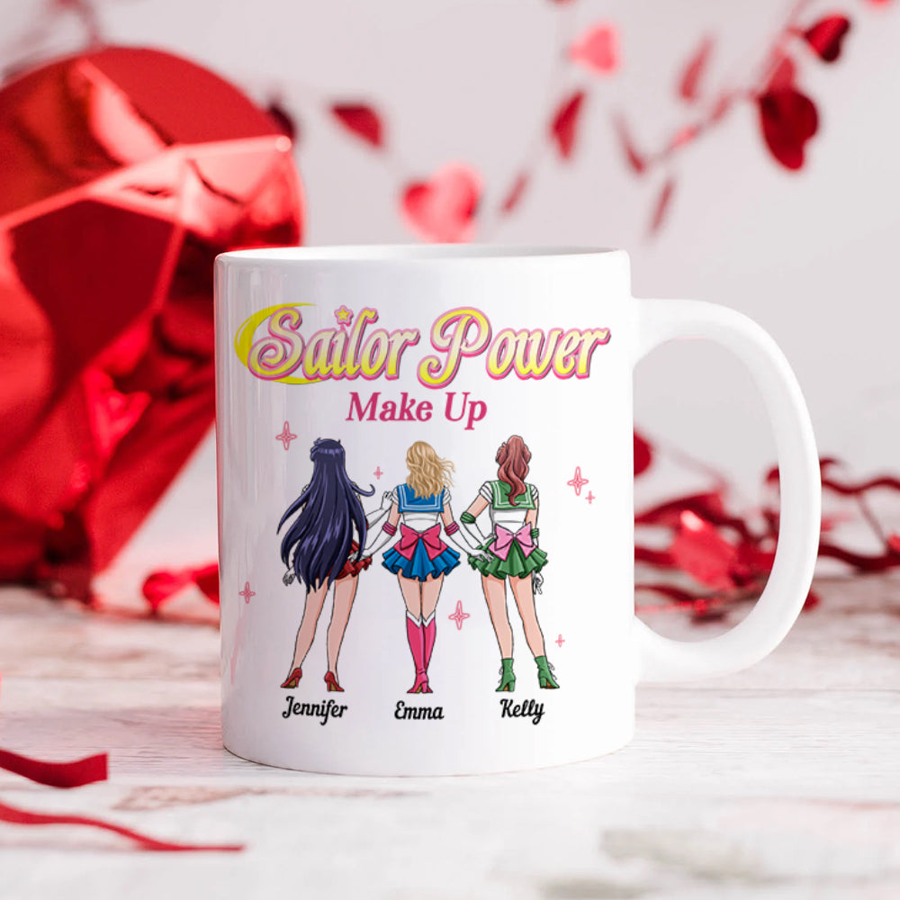 Personalized Gifts For Friends Coffee Mug Sailor Power Make Up 05TOHN230224HH