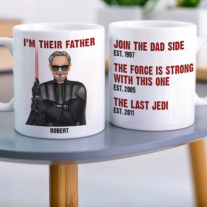 Dad Coffee Mug With Personalized Kids' Birth Coffee Mug 01qhqn120423tm