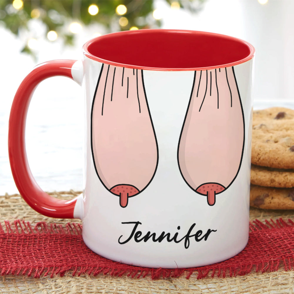 Thank You For Ruining Your Boobs, Gift For Mom, Personalized Mug, Saggy Boobs Mug, Mother's Day Gift