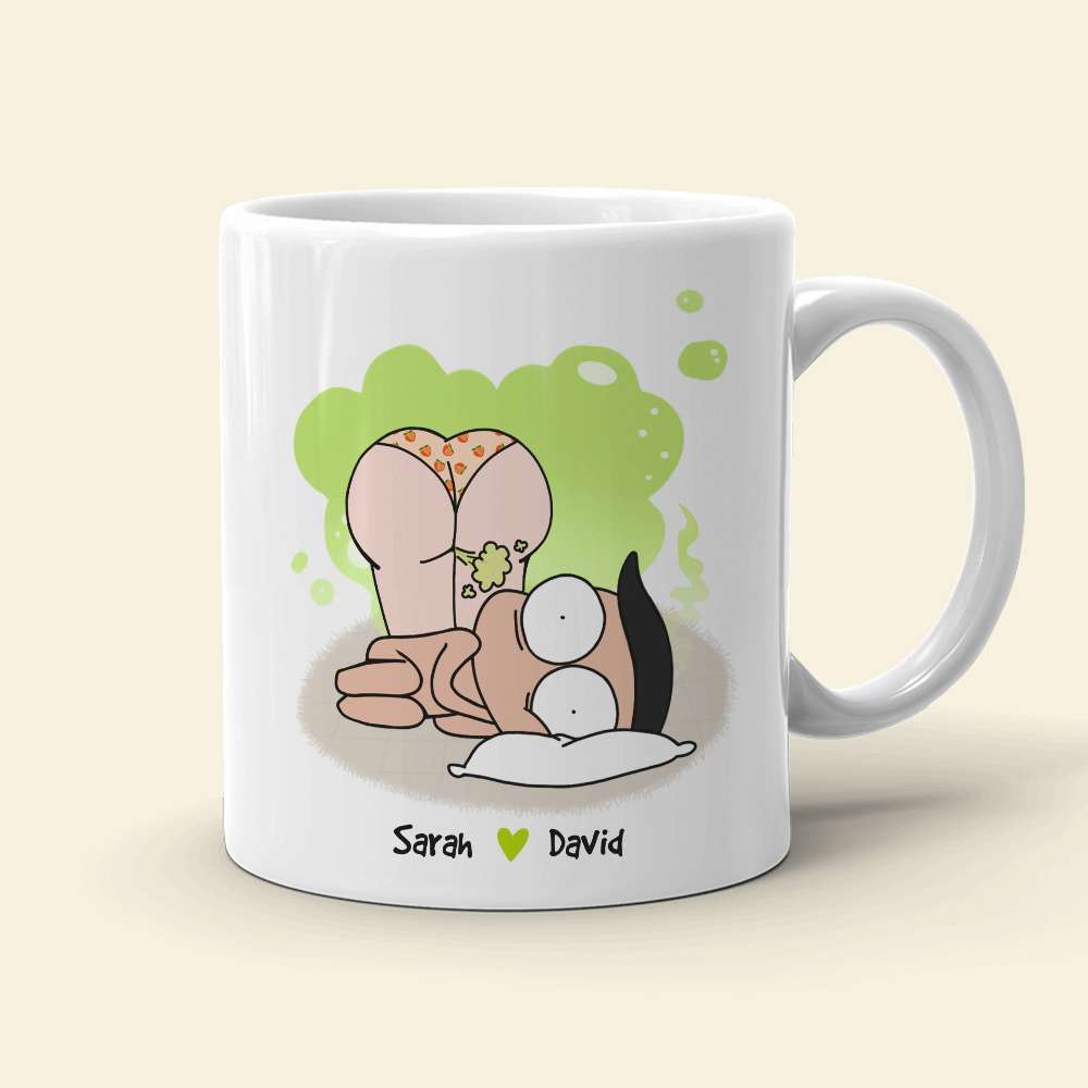 Love Is Like A Fart, Personalized Couple Mug, Gift For Couple