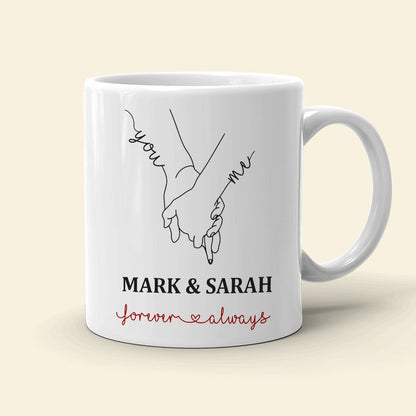 Never Stop Saying I Love You Personalized Couple Mug, Gift For Couple