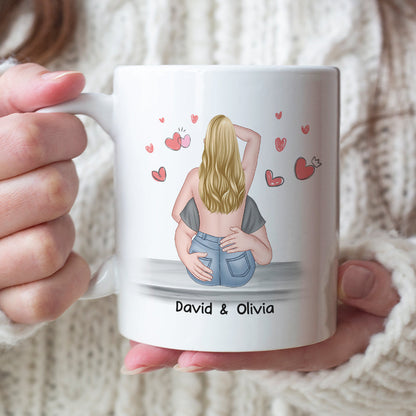 You're Doing Great I Believe In You Nice Butt - Personalized Couple Mug - Gift For Couple