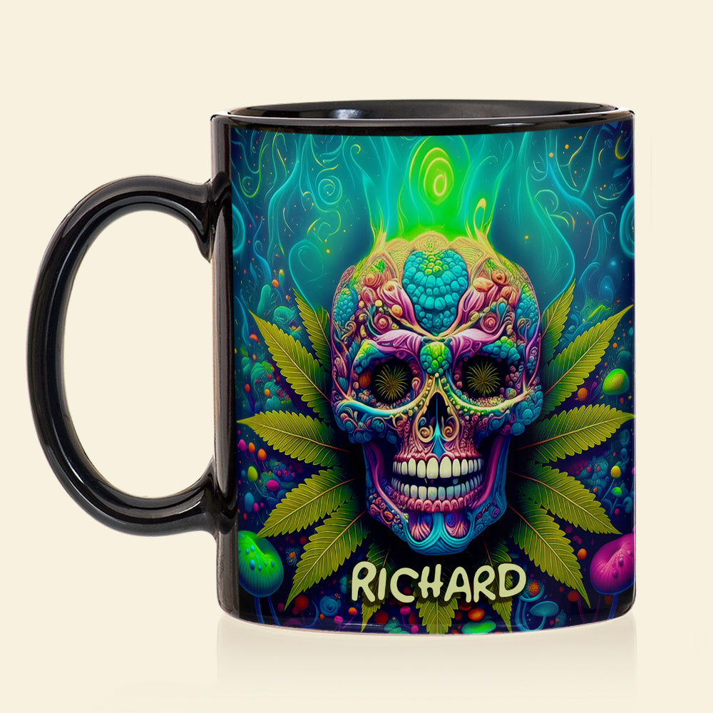 Chill Skull Mug Personalized Gifts For Stoners 04TODT100625