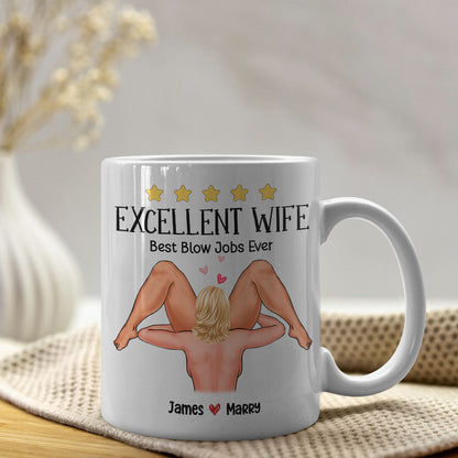 Sizzling Love, You Are Very Excellent, Personalized Coffee Mug For A Sexy Couple, Perfect Gifts for Couples,