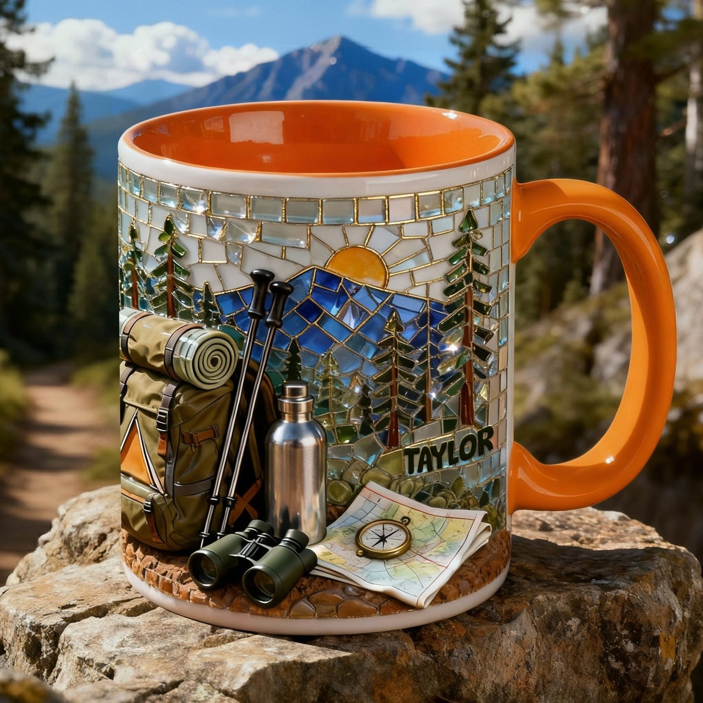 Hiking Lover Coffee Accent Mug - Personalized Gifts For Hiking Lover Coffee Mug 07KILU140126