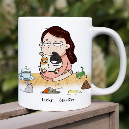 From The One Who Is Always Licking Their Genitals, Personalized Mug, Gift For Cat Lovers