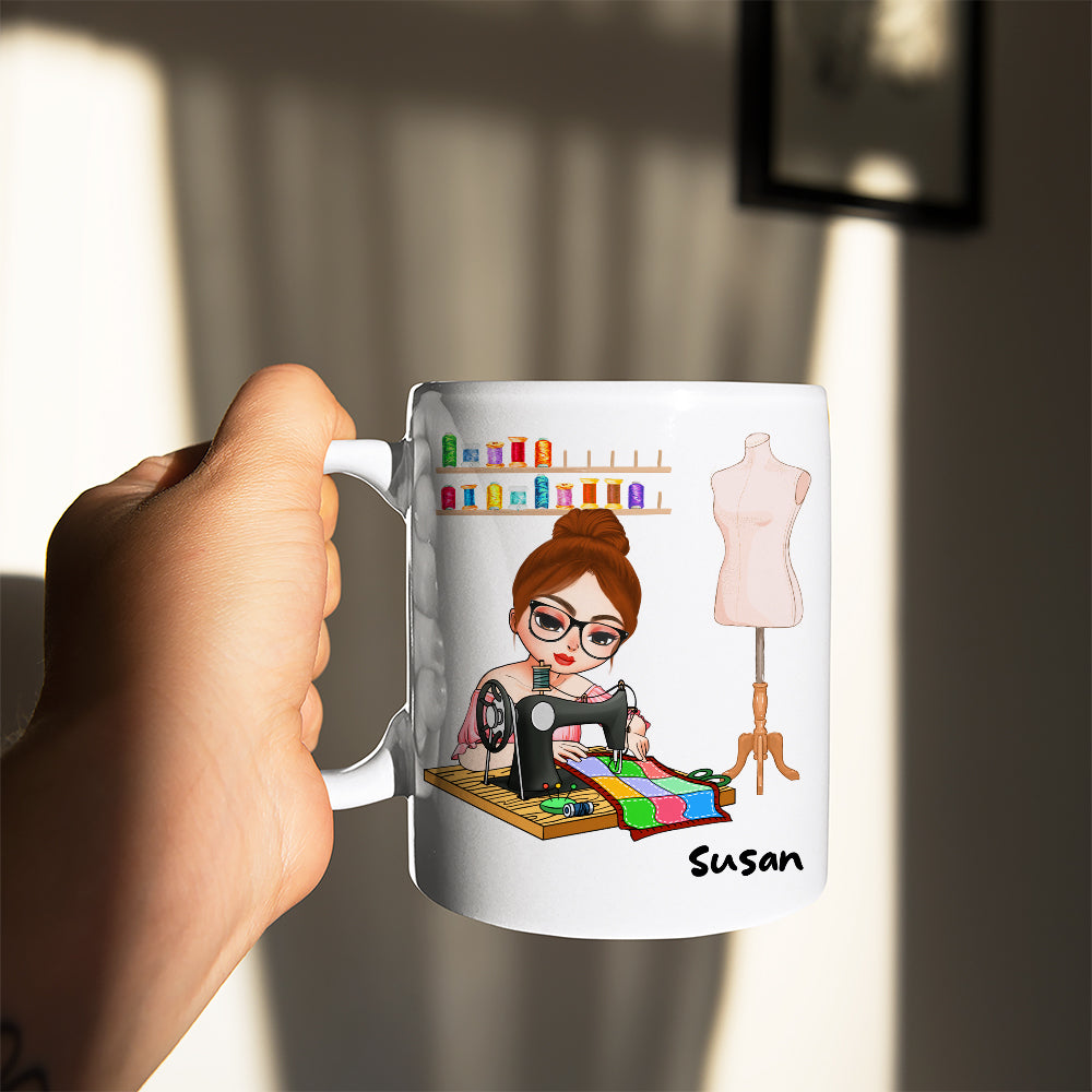 I Only Buy Fabric When I Need It For A Project, Personalized Mug, Gift For Sewing Lovers