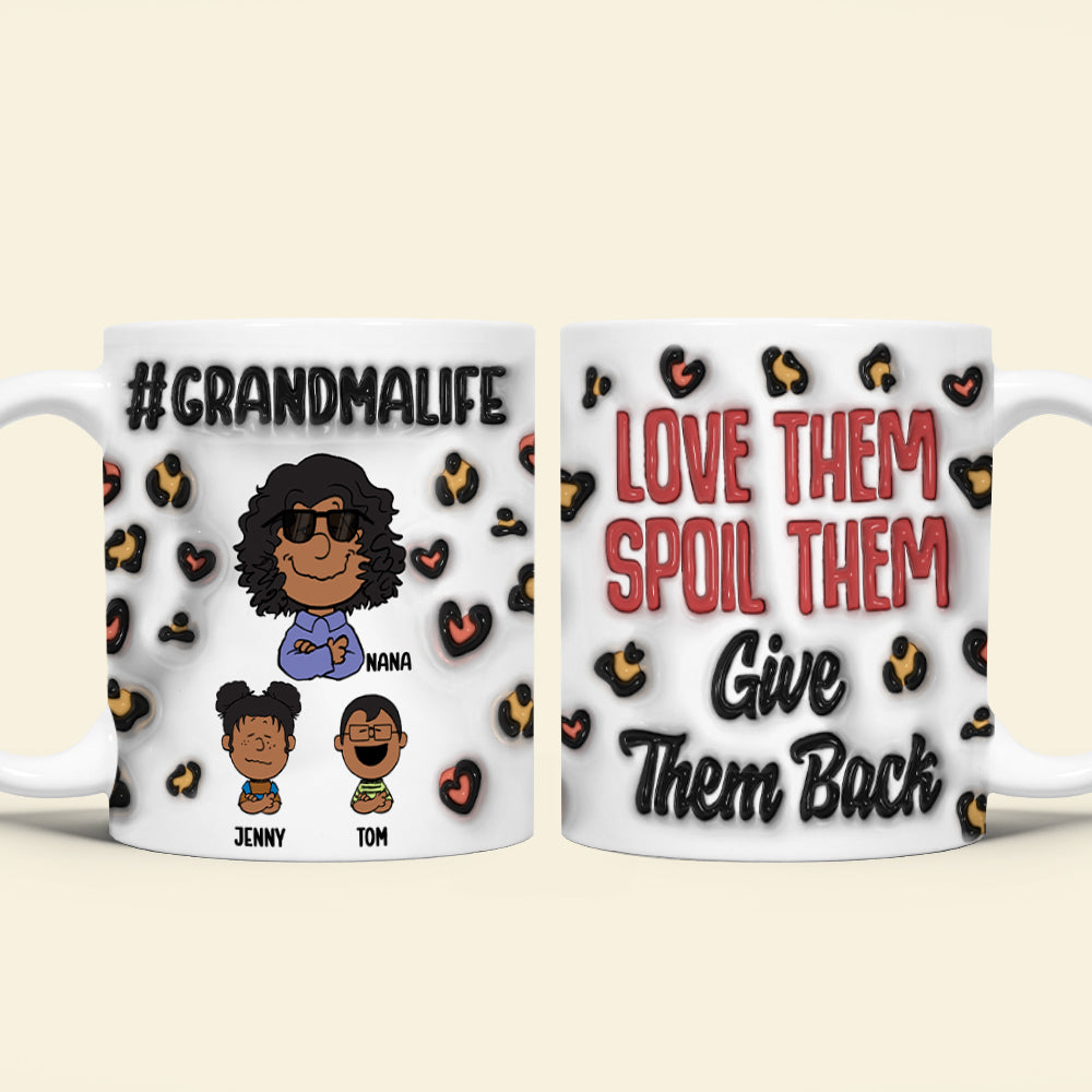 Personalized Gifts For Grandma Coffee Mug 03katn170225hh Grandma Life: Love Them Spoil Them