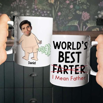 Best Dad, I Mean Father, Personalized Mug, Unique Gifts For Dad, Funny Gifts For Birthday, Custom Image Upload Coffee Mug