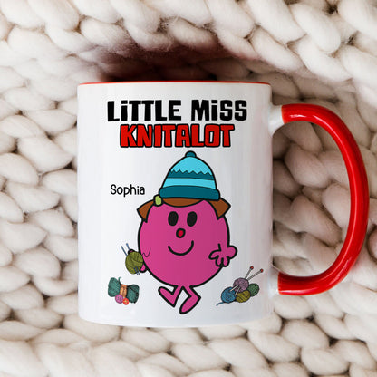 Personalized Gifts For Knitting Lovers Coffee Mug 03hutn250724pa Cute Little Girl Knitting
