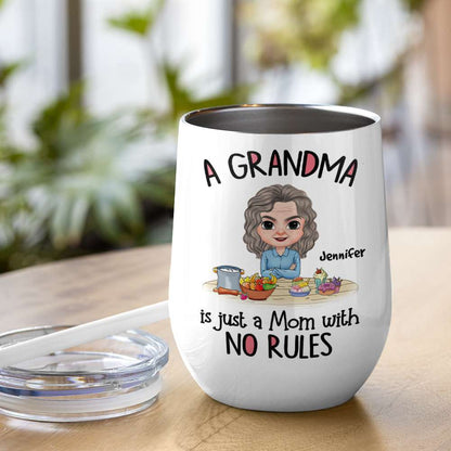 A Grandma Is Just A Mom With No Rules, Personalized Mug, Gift For Mom, Mother's Day Gift