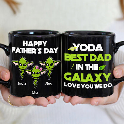 Personalized Dad Coffee Mug Best Dad In The Galaxy, Gift For Dad BLM-06HUHN300323