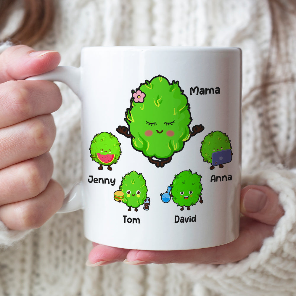 World's Dopest Mom, Personalized Mug, Gift For Mom, Mother's Day Gift, Mom's Little Buds