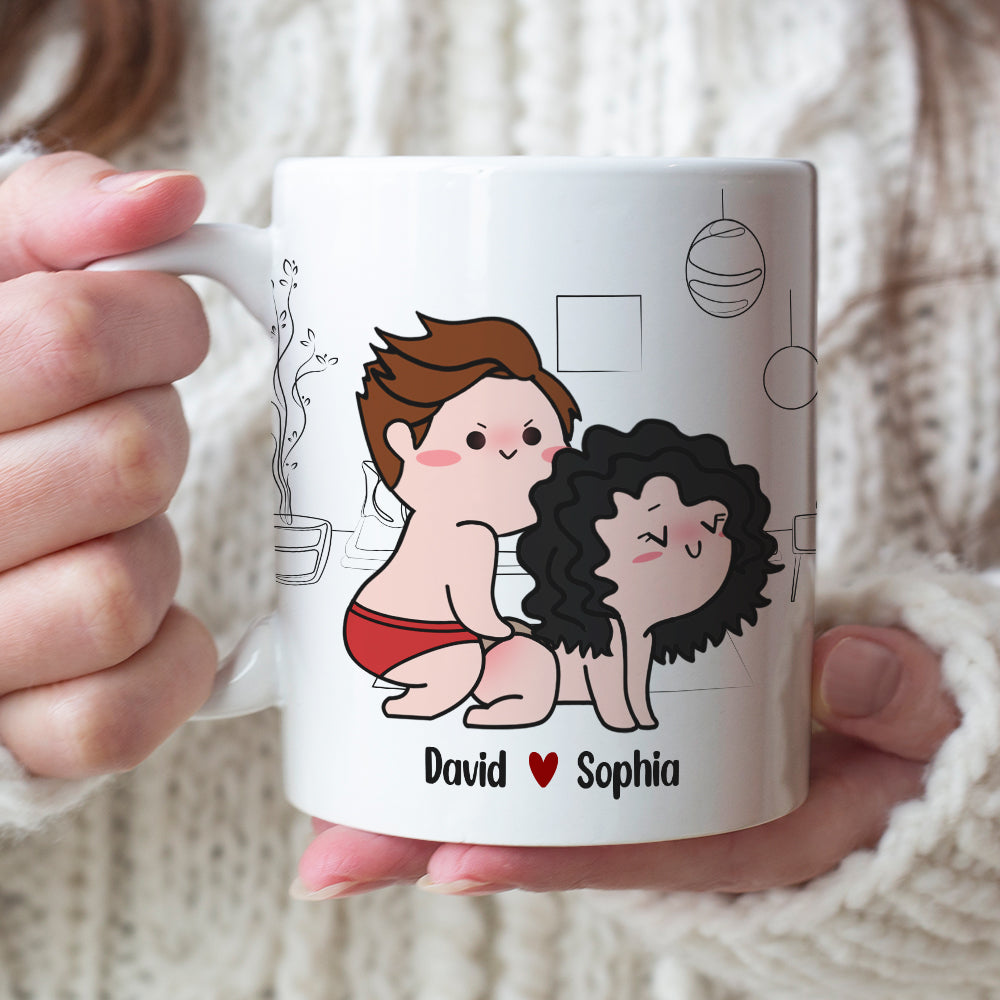 I'm Definitely Coming Back For More-Gift For Couple- Personalized Coffee Mug- Funny Couple Mug