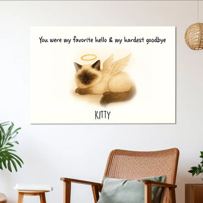 White Ceramic Pet Memorial Mug Personalized Sympathy Gift