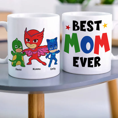 Mom and Kids Personalized Coffee Mug Mother's Day Gift DR-WHM-01QHQN300323