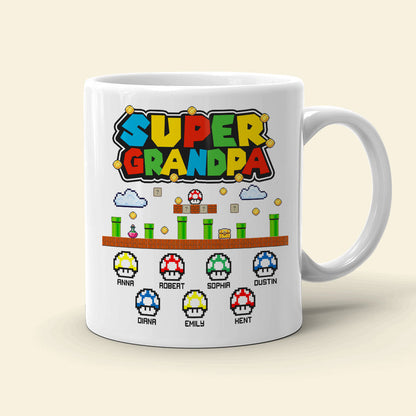 Super Family Personalized White Mug, Family Gift