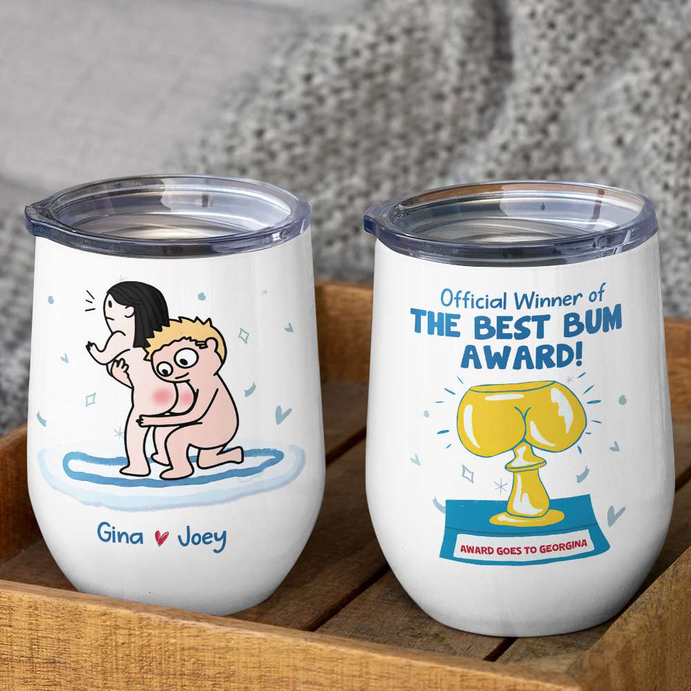 Official Winner Of The Best Bum Award, Gift For Couple, Personalized Mug, Butt Mug, Anniversary Mug