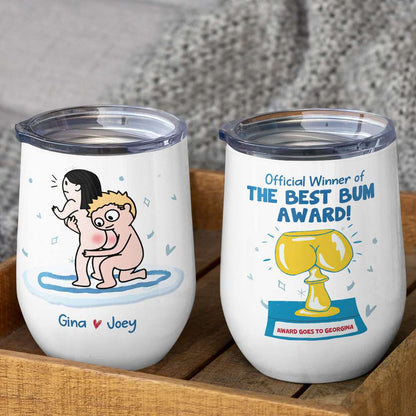 Official Winner Of The Best Bum Award, Gift For Couple, Personalized Mug, Butt Mug, Anniversary Mug