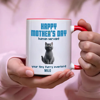Customizable Cat Mom Mug 'Happy Mother's Day' Ceramic Mug with Pet Names
