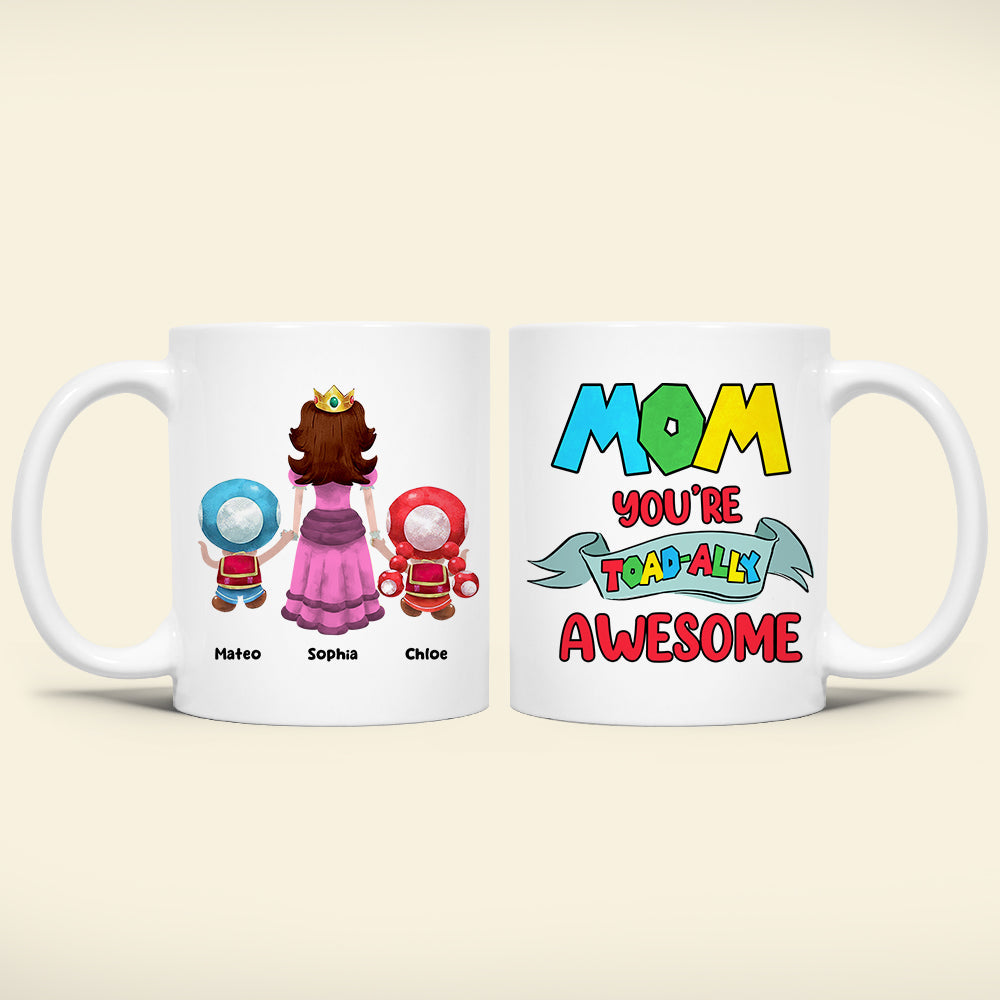 Personalized Gifts For Mom Coffee Mug Mom You're Toadally Awesome 06QHDT270124